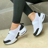 kamames Women's Shoes 2022 Zapatillas Mujer Fashion Mesh Casual Shoes Platform Wedge Sneakers Plus Size Flat Sports Zapatillas Sneakers