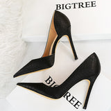 BIGTREE Shoes Serpentine Woman Pumps Metal Stiletto High Heels 2022 New Designer Women Heels Sexy Party Shoes Lady Plus Size 43