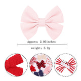 2Pcs/Set Leopard Knitting Hair Clip Cute Bowknot Hair Clips Handmade Hairpins Barrettes For Girls Headwear Kids Hair Accessories