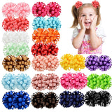 1piece 3inch New Design Beauty Grosgrain Ribbon Flower With Elastic Rope Floral Hair Bands Kids Accessories 813