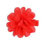 2 Pcs/lot Chiffon Petals Flower Hair Clips For Baby Girls Solid Hairpins Headdress Barrettes Floral Headwear Hair Accessories