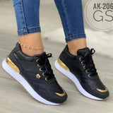 kamames New Large-Size Sports Shoes Are In Stock Before The Autumn And Winter Style Of 2023 Tied With Plaid And Thick Soles.