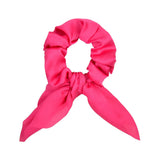 Candy Color Women Hair Scrunchie Bows Ponytail Holder Hairband Bow Knot Scrunchy Girls Hair Ties Hair Accessories