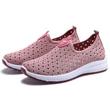 kamames Summer Women Shoes Women Breathable Mesh Sneakers Shoes Ladies Slip on Flats Socofy Loafers Shoes Fashion Trainers Women