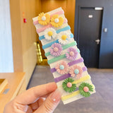 10/15Pcs/Set Children Cute Cartoon Fruit Elastic Hair Bands Girls Baby Lovely Rubber Bands Ponytail Holder Kids Hair Accessories