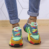 kamames And Autumn 2024 New Large-Size Thick-Soled Daddy Shoes Leisure Color Soles Muffin Women's Shoes Large-Size Spot