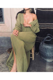 Women Boho Beach Maxi Dress Button Up Deep V Neck Full Sleeve Long Dress Fairy Grunge French Romance Holiday Clothes 928-0