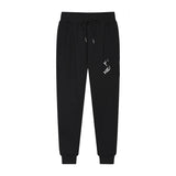 Mens Joggers Pants Autumn Men Sportswear Drawstring Casual Tracksuit Sweatpants Trousers Black white designer Jogger Pants