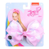 JOJO Bows Jojo Siwa Rainbow Printed Knot Ribbon Bow For Girls Handmade Boutique Hair Clip Children Hair Accessories