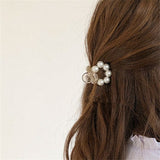Sweet Mini Round Pearl Hair Clips for Women Girls Hair Claw Chic Barrettes Claw Crab Hairpins Styling Fashion Hair Accessories