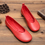 Women Real Leather Shoes Moccasins Mother Loafers Soft Flats Casual Female Driving Ballet Footwear Comfortable grandma shoes