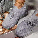 kamames Shoes 2022 Fashion Breathable Lace Up Platform Women vulcanize Shoes Summer Flat Mesh Sports Shoes Woman Running Shoes