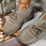 kamames Shoes 2022 Fashion Breathable Lace Up Platform Women vulcanize Shoes Summer Flat Mesh Sports Shoes Woman Running Shoes