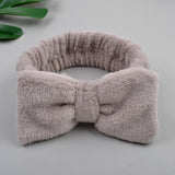 2021 New OMG Letter Coral Fleece Wash Face Bow Hairbands For Women Girls Headbands Headwear Hair Bands Turban Hair Accessories