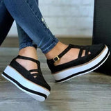 kamames Size 2023 Popular Style Sandals Women's Thick Bottom Buckle Women's Sandals Direct Sale Muffin Soles Women's Shoes