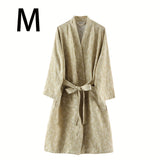 1pc Unisex Double Layer Cotton Gauze Bathrobe, Quick-Dry Absorbent Robe For Spring/Autumn, Modern Homewear Sleepwear, Couples Loungewear