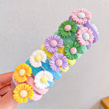 10PCS/Set New Girls Cute Cartoon Nylon Elastic Hair Bands Children Ponytail Holder Rubber Bands Scrunchie Kids Hair Accessories