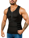 Men's Sauna Tank Top - Enhance Sweat, Burn Fat with Adjustable Trimmer Belt, High-Stretch Neoprene, Four-Season Fit