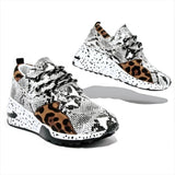 kamames kamames Winter New Leopard Print Dad Shoes Girl Leopard Print Super Fire Sports Shoes Women's Casual Platform Heighten Shoes