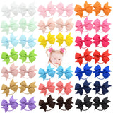 20pcs/lot Grosgrain Ribbon Hair Bands Ponytail Holder Rubber Band For Baby Girls Handmade Hair Rope Scrunchie Hair Accessories