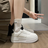 kamames kamames 2023 New Loose Cake Platform Small White Shoes Women's Leather Face Women's Single Shoes Light Casual Sports Board Shoes Women