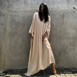 kamames Strapless Criss Cross Slim Party Dress Off Shoulder Women Long Dress 2022 Autumn Lantern Sleeve Backless Maxi Dress A1042