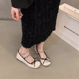 kamames Heightened Pink Ballet Shoes Women's Shoes 2024 New French Spring And Autumn Mary Jane Gentle Evening Shoes