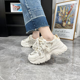 kamames kamames Shoes And Women's Color Ties With Thick Soles, Muffins And Small White Shoes, Net Surface, Love, Women's Singles Shoes, Travel Shoes.