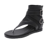 kamames Women's Slope Sandals Summer 2024 New High-Top Women's Shoes With Heightened Herringbone Toe Roman Shoes