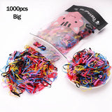 1000Pcs/Pack Girls Colorful Small Disposable Rubber Bands Gum For Ponytail Holder Elastic Hair Bands Fashion Hair Accessories