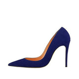 kamames toe 10cm 12cm stiletto heels dress pumps shallow slip-on Tibetan blue banquet work concise women shoes RM002 ROVICIYA