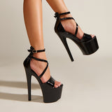 kamames kamames New Fashion Model T Stage Pole Dancing 17CM Hate Sky High Sandals High Heels Women's Shoes