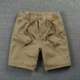 kamames Loose Waist Casual Shorts 2023 Summer New Men's Solid Color Shorts Korean Fashion Boys' Rope Pants
