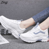 kamames Women Vulcanize Shoes Casual Fashion 2023 New Woman Comfortable Breathable White Flats Female Platform Sneakers Chaussure Femme