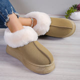 kamames Warm Wool Snow Boots 2024 Winter Thickened Warm Fur As A Whole Comfortable To Wear Casual Cotton Shoes