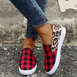 kamames Women Shoes 2022 Trendy Size 43 Platform Flats Women Low Cut Socofy Loafers Women Leopard Casual Shoes Zapatillas De Mujer