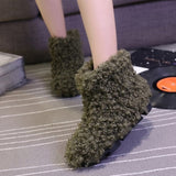 kamames Boots Women Woman Snow Boots Shoes Mid Calf Velvet Fur Warm Laides Warm Cotton Padded Snowboots Shoes Female Botas Mujer