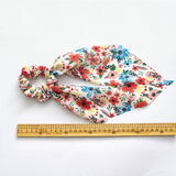 Korean Bow Long Ribbon Hair Scrunchie Chiffon Floral Print Sweet Elastic Hair Band Ponytail Hair Scarf Hair Tie Hair Accessories