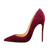 kamames Red 12 cm extreme high heels pointed toe shallow women shoes Women Pumps Wedding Party Woman Shoes RM003 ROVICIYA