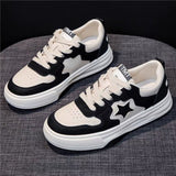 kamames kamames Small White Shoes Female Spring / Summer 2024 New Korean Student Panda Lace Sneakers Niche Platform Casual Shoes