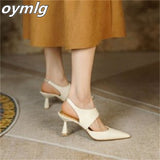 kamames Temperament Baotou stiletto sandals women's 2022 summer new women's shoes wear one word with pointed toe high heels women