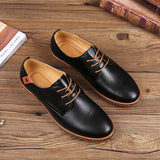 kamames kamames 2251 Young And Middle-Aged British Leather Shoes Beef Tendon Bottom Men's Shoes Flat Large Spot Quick Hair