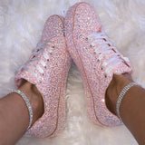 kamames Single Shoes Spring 2025 Flat Shoes Front Lash Casual Single Shoe Round Head Sports Low Top Shoe Women
