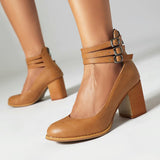 kamames kamames Women Pumps Plus Size 35-43 Women Heels Chaussures Femme Gladiator Summer High Heels For Party Wedding Shoes Women Thick Heels 1127-0