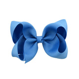 1Piece Solid Grosgrain Ribbon Hair Bows With Clip For Cute Girls Handmade Hair Clips Barrettes Hairpins Kids Hair Accessories