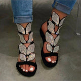 kamames New Large Size Women's Shoes, Fish Mouth, Water Drill Sandals Are Specially Designed For Direct Sale Of Ladies' Sandals.
