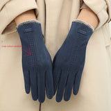 Women's Winter Warm Gloves, Thickened Warm Cycling Cute Driving Coldproof Touch Screen Gloves