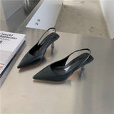 kamames kamames And Summer New Pointed Single Shoes With High Heels After Empty Head Sandals Fairy Wind With Skirt High Heels