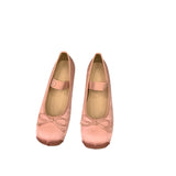 kamames Pink Ballet Shoes Fairy Shoes 2024 New Spring Vintage Satin Silver Mary Jane Shoes
