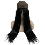 Jewish Wigs Europeen Hair Human Hair Silky Straight 1# Jet Black Color 4x4 Jewish Wig Silk Top For White Woman